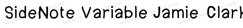 SideNote Variable Jamie Clarke Type字体转换